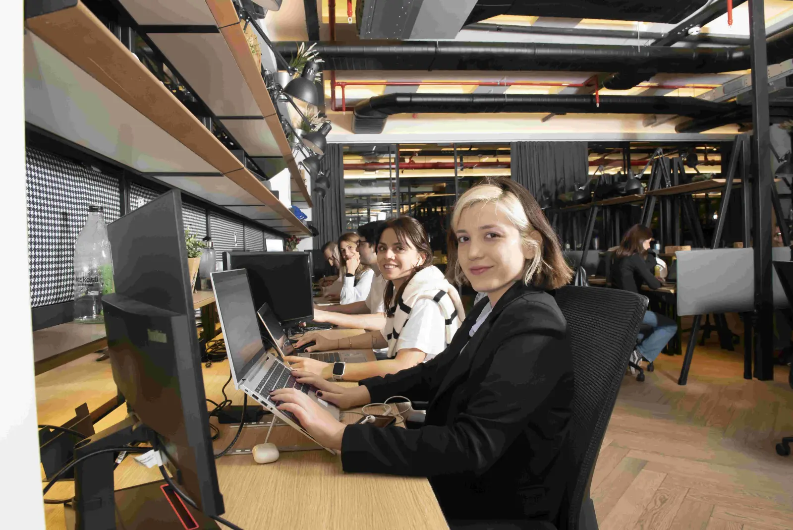 Engineers working side by side