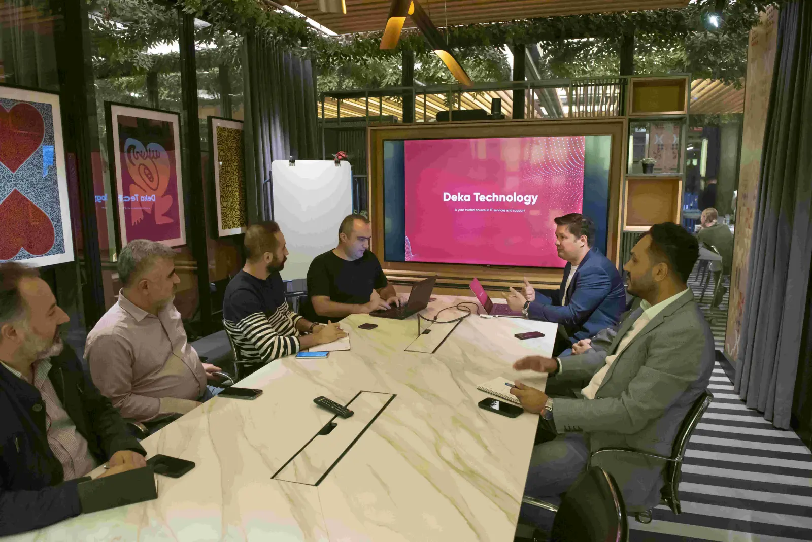 Client meeting in progress